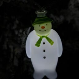 Rackhams The Snowman And The Snowdog Battery Operated 10 Snowmen LED Indoor String Light Ice White LEDs - thumbnail 3