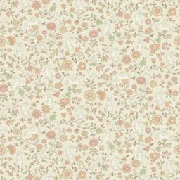 Rackhams Liberty Floral Bunny Trail Nursery Textured Wallpaper Natural Beige