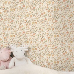 Rackhams Liberty Floral Bunny Trail Nursery Textured Wallpaper Natural Beige - thumbnail 2