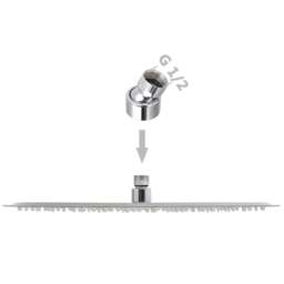 Rackhams Rain Shower Head 2 pcs Stainless Steel �_�”�_ 40 cm - thumbnail 6