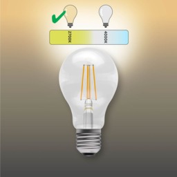 Rackhams E27 LED Filament GLS 7W Energy Saving Light Bulbs - Pack of 3 - thumbnail 3