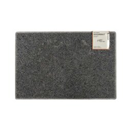Rackhams Plain Medium Doormat in Grey - Grey - Vinyl - 1 - thumbnail 1