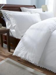Rackhams Balmoral Embroidered Duvet Cover Set - Cream - Single - thumbnail 4
