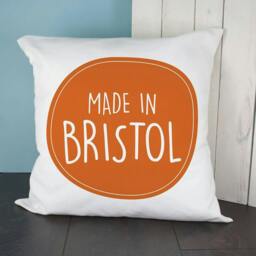 Rackhams Personalised 'Made In' Cushion Cover - Orange - thumbnail 3