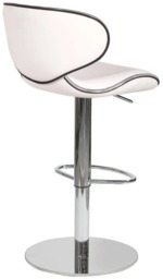 Rackhams Deluxe Carcaso Faux Leather Bar Stool, Adjustable Swivel, Weighted Base - thumbnail 2