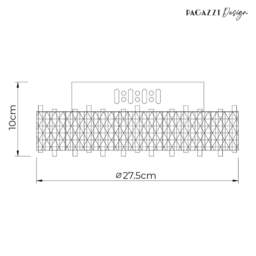 Rackhams Ana Chrome LED Flush Ceiling Light - thumbnail 5