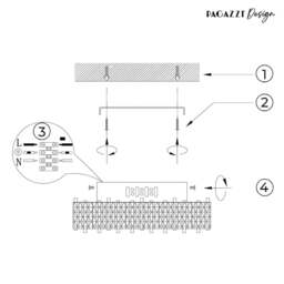 Rackhams Ana Chrome LED Flush Ceiling Light - thumbnail 6
