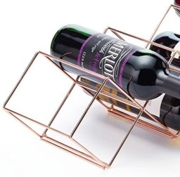 Rackhams Stackable Copper Finish Wine Rack - Gold - Iron - Wine Rack - thumbnail 4