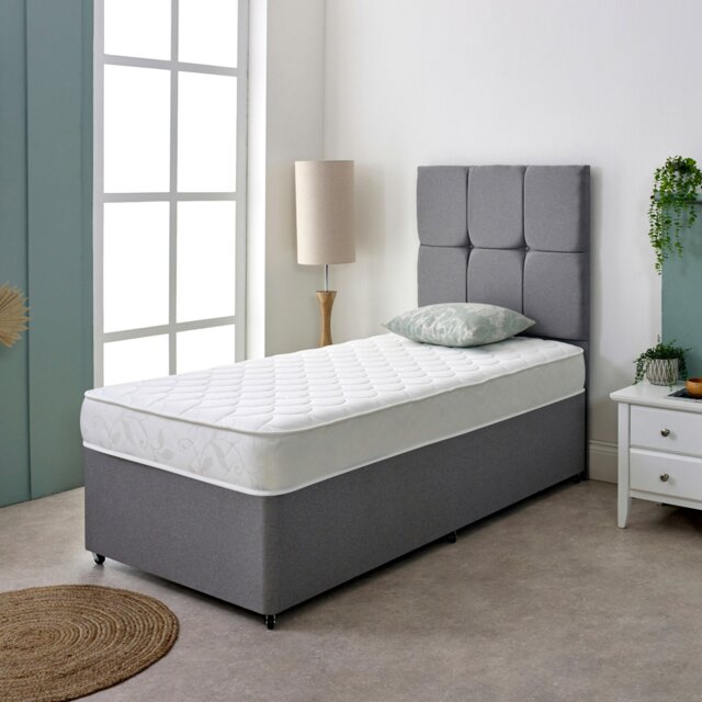Rackhams Shell Design Hybrid Mattress - 18cm Deep, Soft Feel - White - 1 - 2ft6 Shorty Small Single Mattress (75cm x 175cm) - image 1