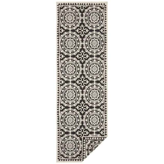 Rackhams Jardin Reversible Black Runner Indoor-Outdoor - 80X350 cm - image 1
