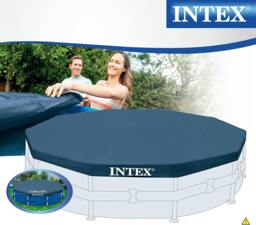 Rackhams 10 ft Pool Cover and 15.5 ft Ground Cloth – Protective Pool Cover with Heavy-Duty Base Mat - thumbnail 4
