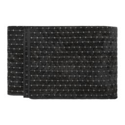 Rackhams Henley Pin-cord Bedspread - Black - 235cm x 235cm - Black - 100% Mixed - thumbnail 1