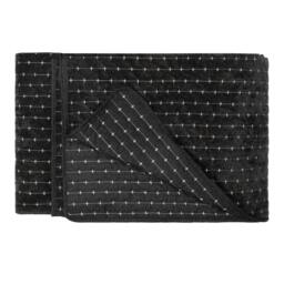 Rackhams Henley Pin-cord Bedspread - Black - 235cm x 235cm - Black - 100% Mixed - thumbnail 2