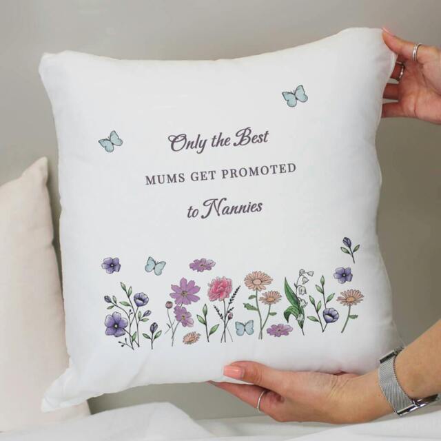 Rackhams Personalised Wild Flowers Cushion - H46 x W48 x D0.4cm, 0.34kg - Polyester - image 1