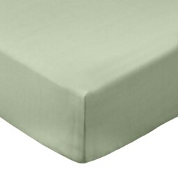 Rackhams 200 Thread Count Cotton Percale Extra Deep Fitted Sheet - Sage Green - Super King - thumbnail 5