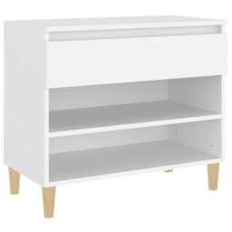 Rackhams Shoe Cabinet White 70x36x60 cm Engineered Wood - thumbnail 2