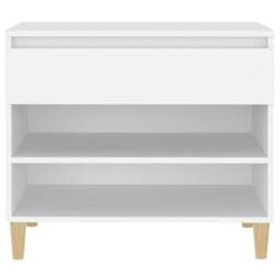 Rackhams Shoe Cabinet White 70x36x60 cm Engineered Wood - thumbnail 6
