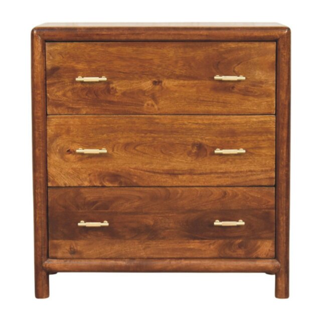 Rackhams Solid Wood Regency 3-Drawer Chest - image 1