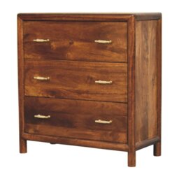 Rackhams Solid Wood Regency 3-Drawer Chest - thumbnail 3
