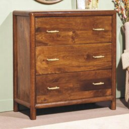 Rackhams Solid Wood Regency 3-Drawer Chest - thumbnail 2