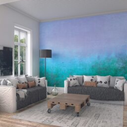 Rackhams Ombre Gradient Wall Mural  - Blue - Large - W350cm x H280cm