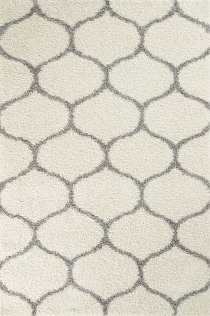 Rackhams Moroccan Ivory Shaggy Rug - 600 - 60X110 cm - image 1