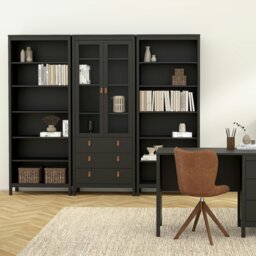 Rackhams Barcelona Bookcase in Black - Black - Wood - 1 - thumbnail 6