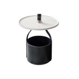 Rackhams Edwina Side Table With Storage, Small - Grey - thumbnail 6