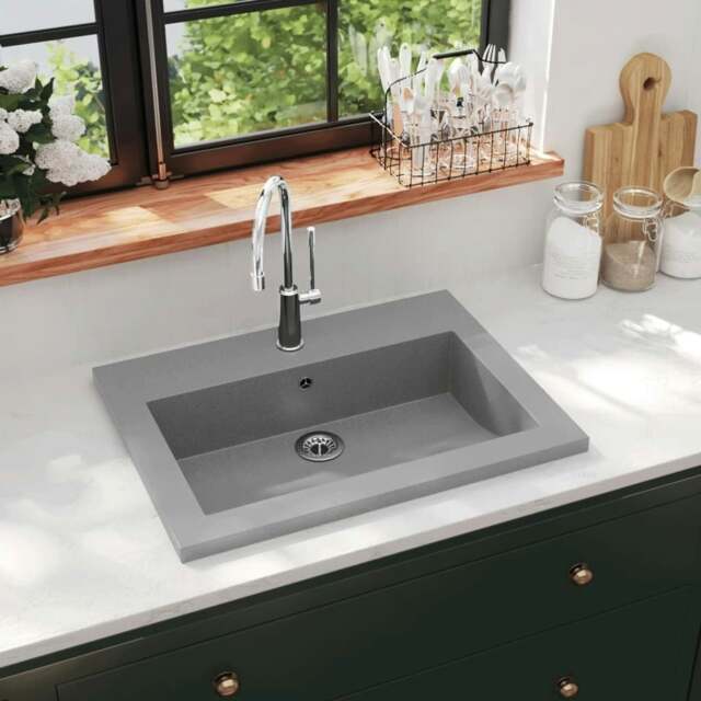 Rackhams Granite Basin 600x450x120 mm Grey