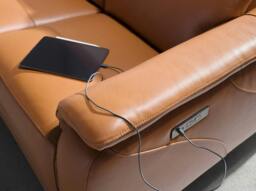Rackhams Relax sofa in brown leather 6180/6181 - 188 x 160 x 101 - 3 - thumbnail 6