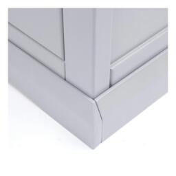Rackhams Rocca 4 Drawer Chest of Drawers Brass Knob - Grey - thumbnail 6