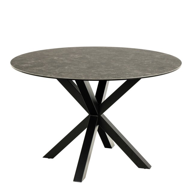 Rackhams Heaven Dining Table with Ceramic Black Top - Black - No - Black - image 1