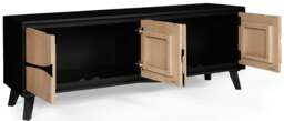 Rackhams Dusk Mango Wood Low Board Sideboard Tv Stand - Tan - Mango Wood & Engineering wood - 1 - thumbnail 4