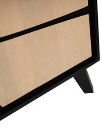 Rackhams Dusk Mango Wood Low Board Sideboard Tv Stand - Tan - Mango Wood & Engineering wood - 1 - thumbnail 3