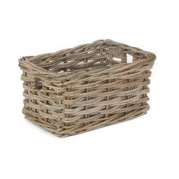 Rackhams Rectangular Grey Rattan Storage Baskets - Large - thumbnail 2
