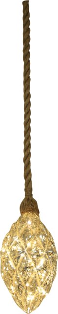 Rackhams Hemp Rope Pine Cone Led Battery Light 92720 - image 1