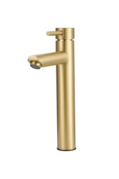 Rackhams Brushed Gold Tall Single Handle Vessel Faucet - Gold - thumbnail 2