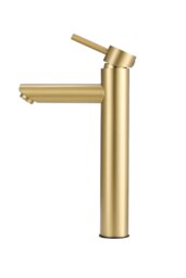 Rackhams Brushed Gold Tall Single Handle Vessel Faucet - Gold - thumbnail 4