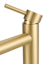 Rackhams Brushed Gold Tall Single Handle Vessel Faucet - Gold - thumbnail 5