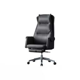 Rackhams Bethalto Office Chair With Footrest, Recliner Office Chair - Black - thumbnail 4