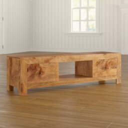 Rackhams Logan Light Mango Plasma Media Unit - 145 cm - 40 cm - Wood - thumbnail 3