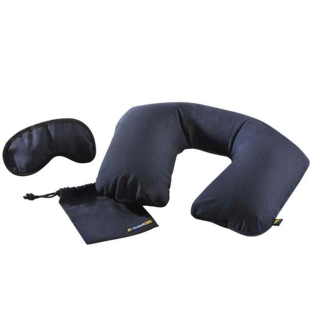 Rackhams Inflatable Travel Pillow & Eyemask Sleep Set - Soft Neck Pillow - image 1