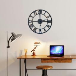Rackhams WC2147 - Vintage Rustic Roman Iron Wall Clock - 43 cm / 17 in - thumbnail 3