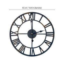 Rackhams WC2147 - Vintage Rustic Roman Iron Wall Clock - 43 cm / 17 in - thumbnail 6