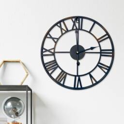 Rackhams WC2147 - Vintage Rustic Roman Iron Wall Clock - 43 cm / 17 in - thumbnail 2