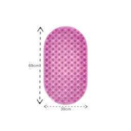 Rackhams Cleo Pink Anti Slip Bath Mat 69cm x 39cm - thumbnail 3