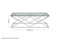Rackhams Allure Inverted Prism Base Coffee Table - thumbnail 4