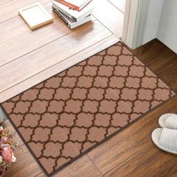 Rackhams Trellis Gel Mat - Beige Brown - 40cm x 60cm (1.3ft x 1.95ft) - thumbnail 3