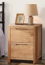 Rackhams Stafford Bedroom Furniture: Experience Elegance with Oak Effect Design - Bedside Table - thumbnail 1