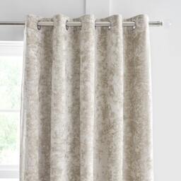 "Rackhams Crushed Velvet Eyelet Curtains - 66"" x 54""" - thumbnail 2